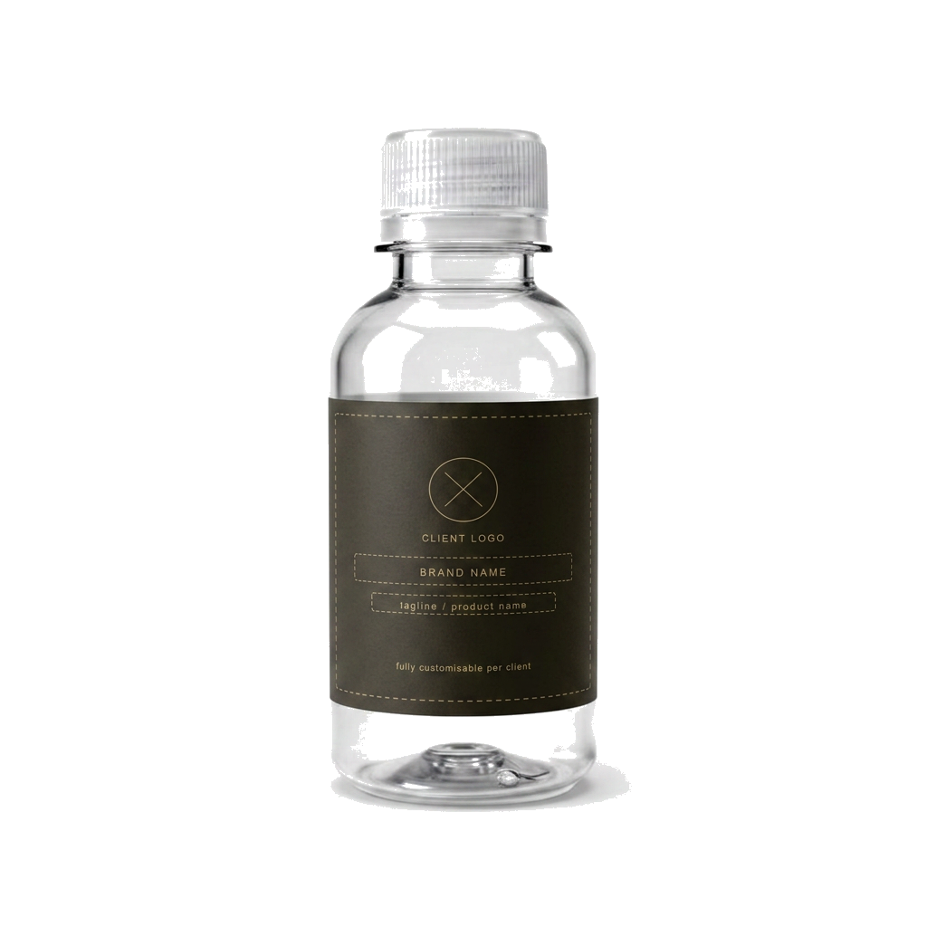 250ml custom labeled PET bottle